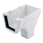 Ogee Gutter Stop End Outlet RH