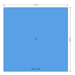 Replacement Glass Unit 28mm - Argon Filled Double Glazed Unit (4/20/4) 1000x1000