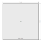 Laminated Replacement Glass Unit 26mm - Argon Filled Double Glazed Unit (6.6mm Laminated Exterior / 4mm Toughened Interior) 1000x1000