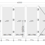 uPVC Bi-Fold Door - Aluplast Ideal 4000 System 4000x2100