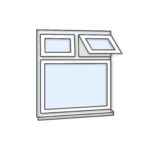 W16 Window - Kömmerling 70 Profile - 1200x1200mm - White