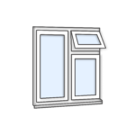 W32 with Push-Out Light – Timber Options: Pine, Oak, Meranti (1200x1200mm) – White Finish