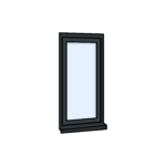 Aluminium Fixed Window - Cortizo Casement 600x1200 mm W0