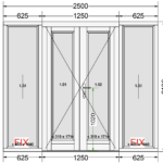 French Timber Doors with Side Lights in White