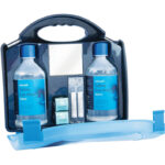 Premium Wall-Mounted Eye Wash Station with Dual 500ml Saline Solution Bottles