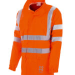 High-vis rain jacket - RAINJACKET HIVIS ORANGE 3XL