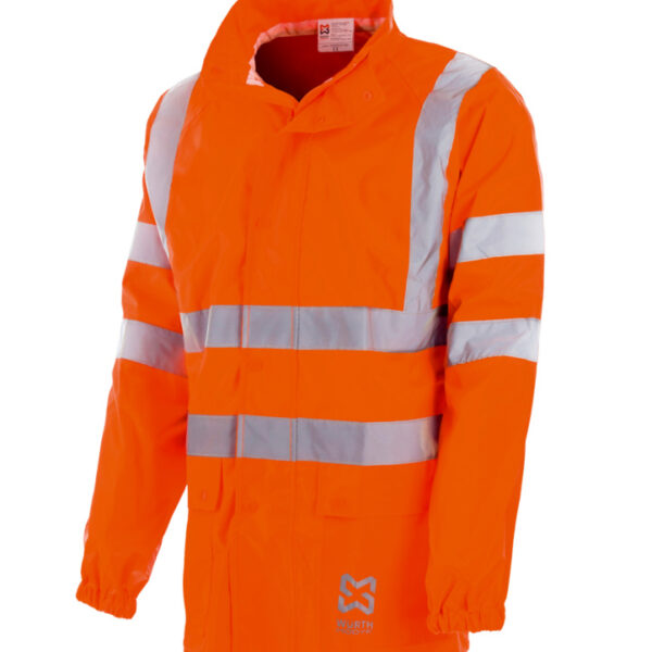 High-vis rain jacket - RAINJACKET HIVIS ORANGE S