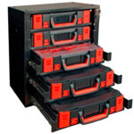Stacking cabinet set with ORSY system case 4.4.1 - SYSSTCKCAB-SET-W.SYSCASE-4.4.1
