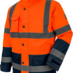 High-vis jacket parka 4in1 LUMEN - HIVISJAC PARKA ABNEMB ORANGE/NAVY XL