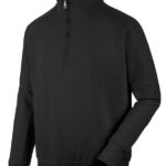 Work zip-neck sweater Job+ - SWEATSHIRT 1/2 ZIP JOB+ BLACK M