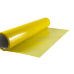 Cover film with adhesive strip, carpet protector - COVFLM-ADHSTR-CARPET-PE-L50M