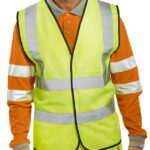 High-visibility vest EN ISO 20471 class 2 - HIVISVEST-YELLOW-S