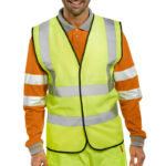 High-visibility vest EN ISO 20471 class 2 - HIVISVEST-YELLOW-L