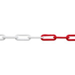 Versatile 25m Premium Red and White 6mm Plastic Chain for Multiple Applications