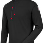 Fleece sweater Stretchfit - FLEECE HALF ZIP STRETCHFIT BLACK L