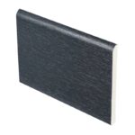 UPVC Plastic Trim - Anthracite Grey Architrave Skirting Board | 90mm Width | 5 Metre Length | Window & Door Frame Finishing