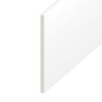 Upvc Flat Plastic Board White - 150mm Wide x 1 Metre Long