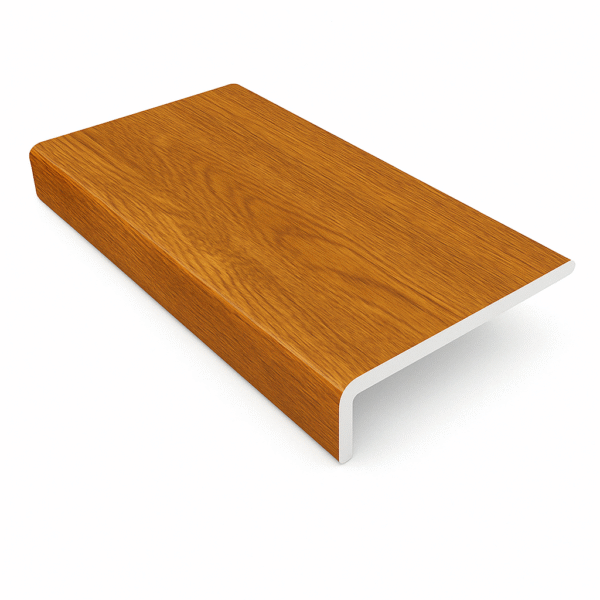 Golden Oak UPVC 3m x 9mm Capping Board – Depth Options: 150mm to 300mm