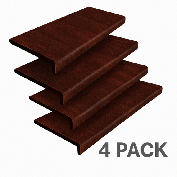 Rosewood UPVC 2m x 9mm(4 Pack)Capping Boards – Depth Options: 150mm to 300mm