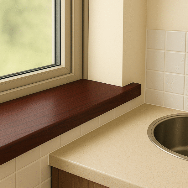 Rosewood UPVC 2m x 9mm(4 Pack)Capping Boards – Depth Options: 150mm to 300mm