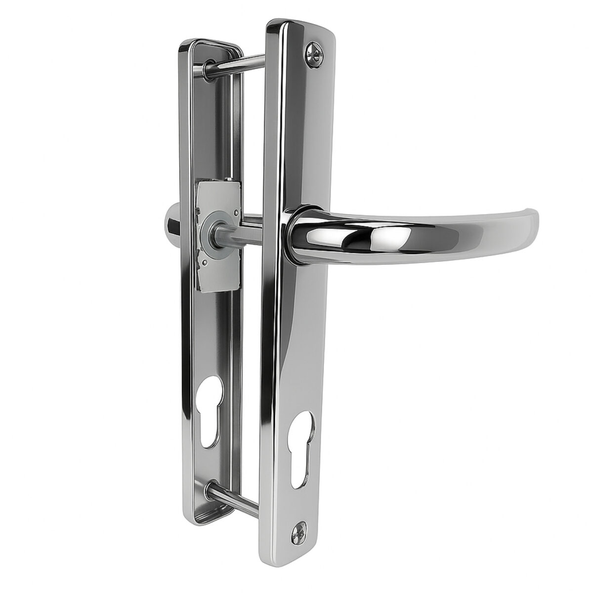 Windows4You UPVC Door Handle with Spring Cassette – 92PZ 215mm Sprung Lever for Front, Patio & French Doors – Chrome, White, Black – Set of 1 - Image 11