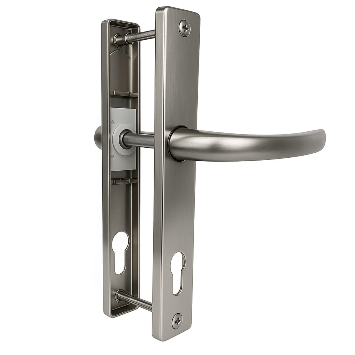 Windows4You UPVC Door Handle with Spring Cassette – 92PZ 215mm Sprung Lever for Front, Patio & French Doors – Chrome, White, Black – Set of 1 - Image 9